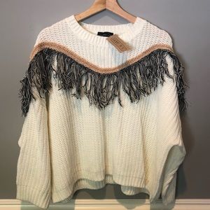 💫Adorable Mustard Seed Fringe Sweater